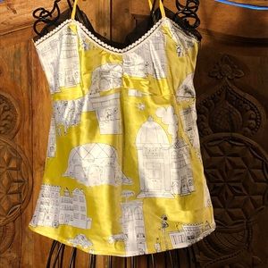 20X cowboy cowgirl yellow camisole